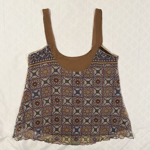 Vintage Y2K Tank Top Only Hearts NYC Helena Stuart 100% Silk Sz S Whimsy Fairy - Picture 2 of 16